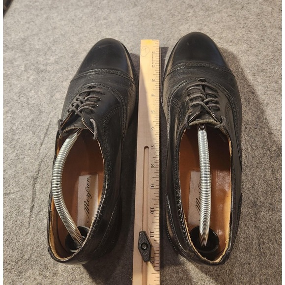 Mezlan Florence Shoes Mens Size 10 W Black Leather Cap Toe Dress Oxford Spain‎ main image 12